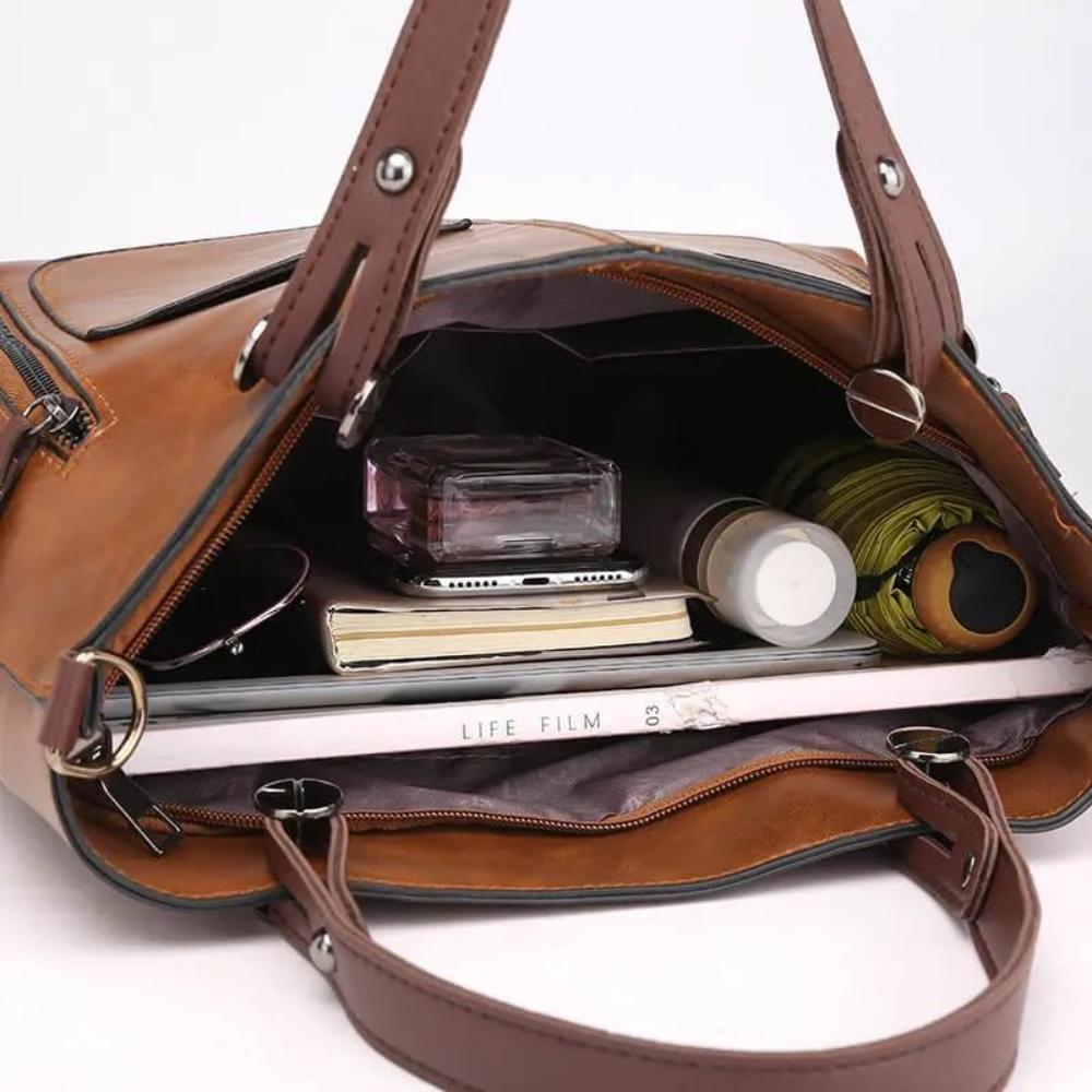 NANCY - TIMELESS ELEGANCE LEATHER SHOULDER BAG
