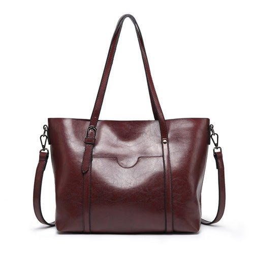 SOPHIA - REFINED ELEGANCE LEATHER TOTE BAG