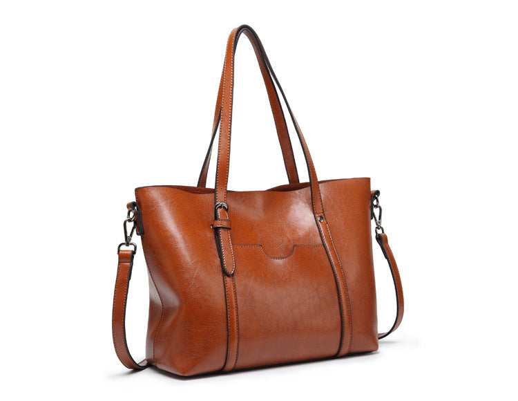SOPHIA - REFINED ELEGANCE LEATHER TOTE BAG