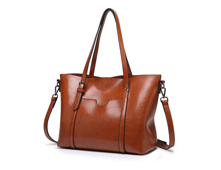 SOPHIA - REFINED ELEGANCE LEATHER TOTE BAG