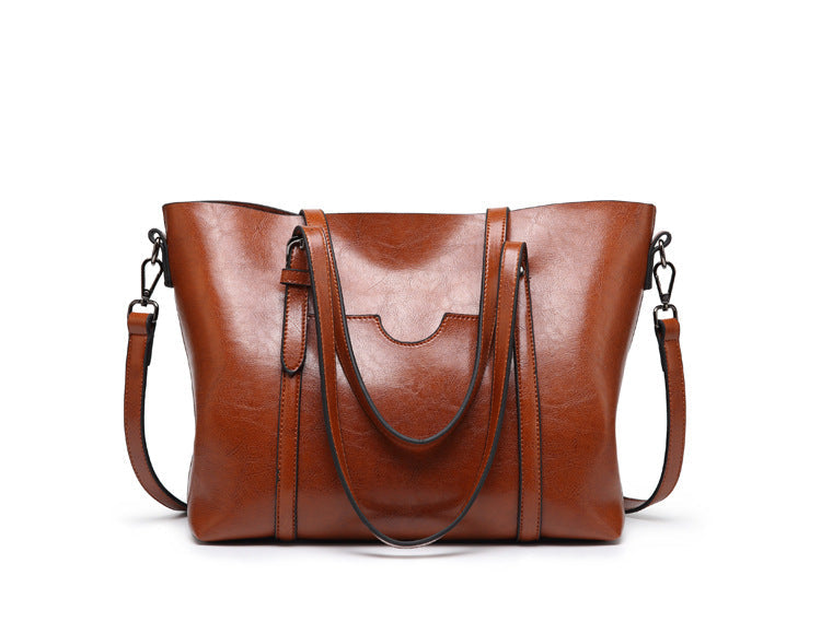 SOPHIA - REFINED ELEGANCE LEATHER TOTE BAG