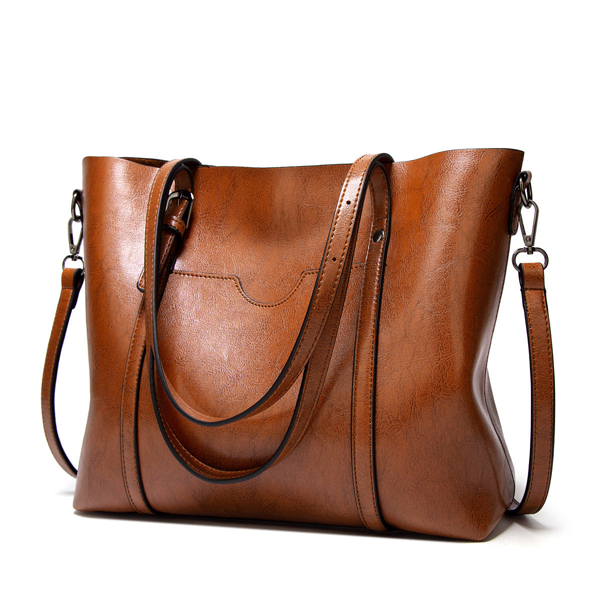 SOPHIA - REFINED ELEGANCE LEATHER TOTE BAG