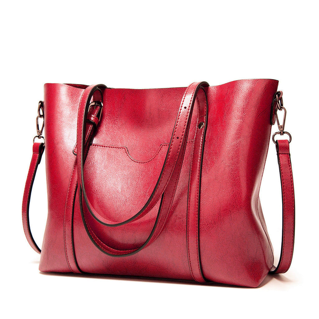 SOPHIA - REFINED ELEGANCE LEATHER TOTE BAG