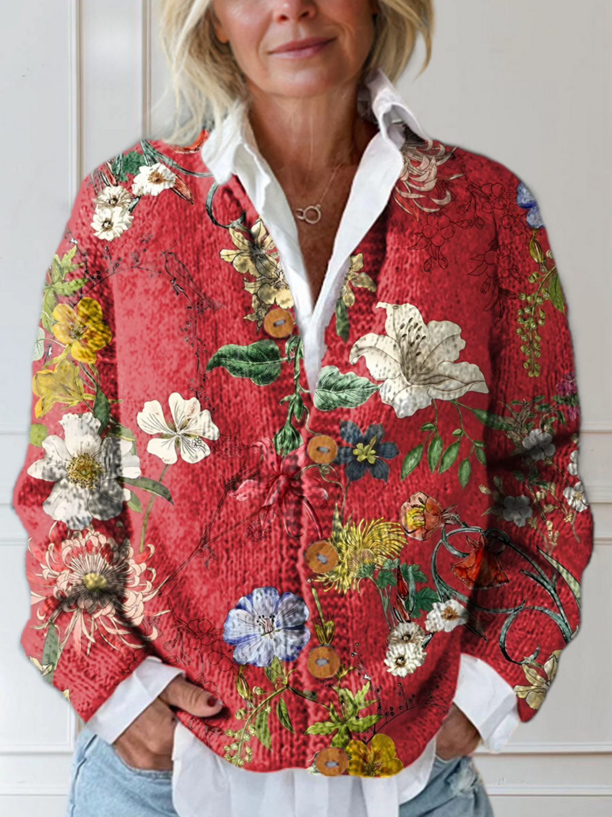 AMARA | WOMENS VINTAGE KNIT CARDIGAN SWEATER