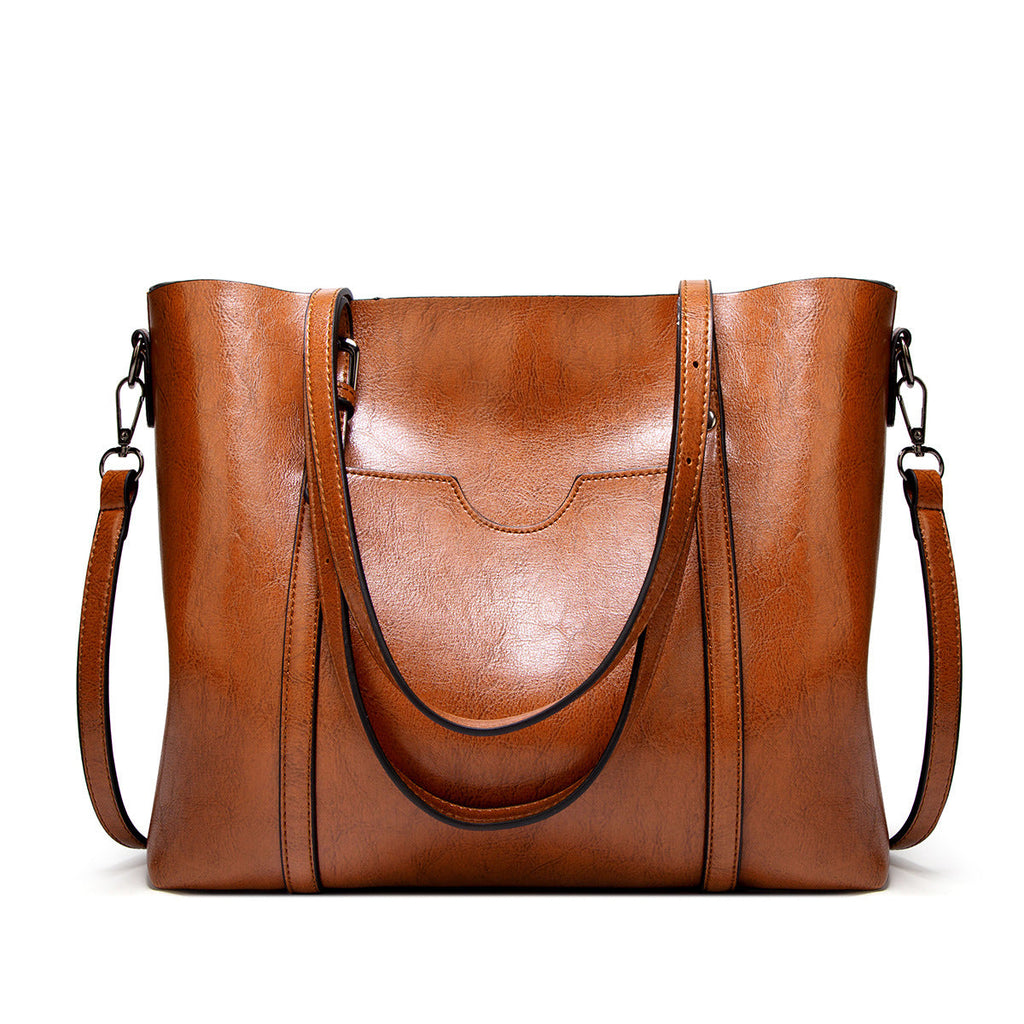 SOPHIA - REFINED ELEGANCE LEATHER TOTE BAG