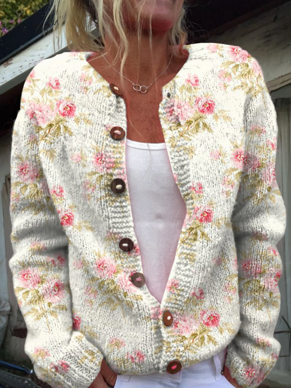 ELARIS | WOMENS VINTAGE KNIT CARDIGAN SWEATER