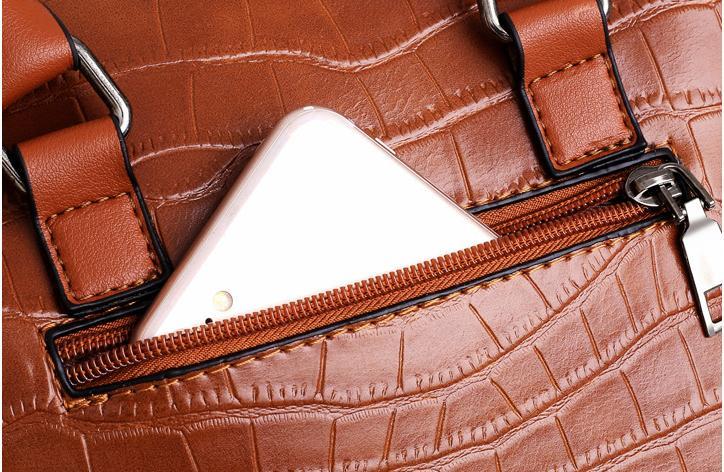 EVELYN - EVERYDAY ELEGANCE 4-PIECE LEATHER BAG SET