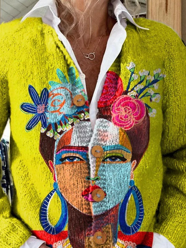 SERENYA | WOMENS VINTAGE KNIT CARDIGAN SWEATER