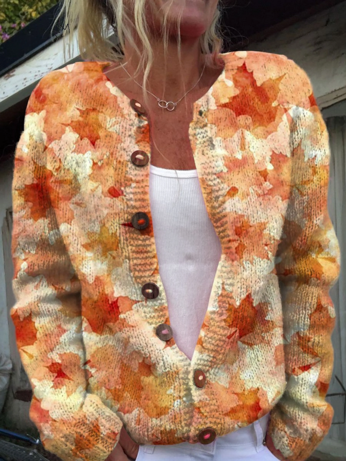 ISOLYN | WOMENS VINTAGE KNIT CARDIGAN SWEATER