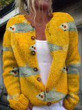 EVALISSE| WOMENS VINTAGE KNIT CARDIGAN SWEATER