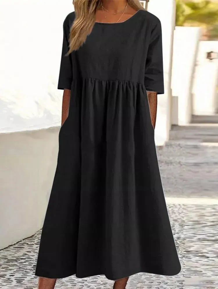 Joan | Elegant Short-Sleeved Dress