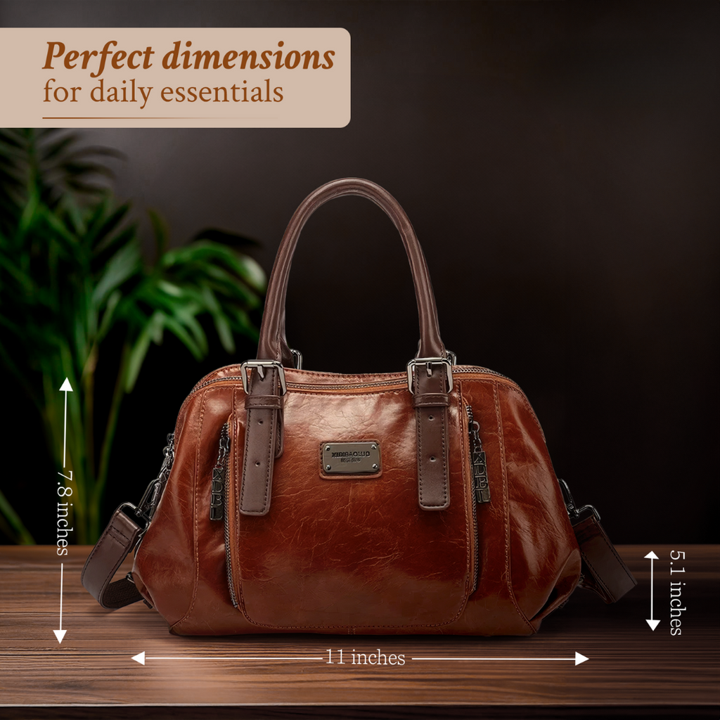 KATHERINE - LUXE STATEMENT LEATHER HANDBAG