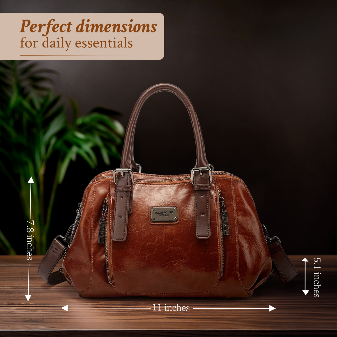 KATHERINE - LUXE STATEMENT LEATHER HANDBAG