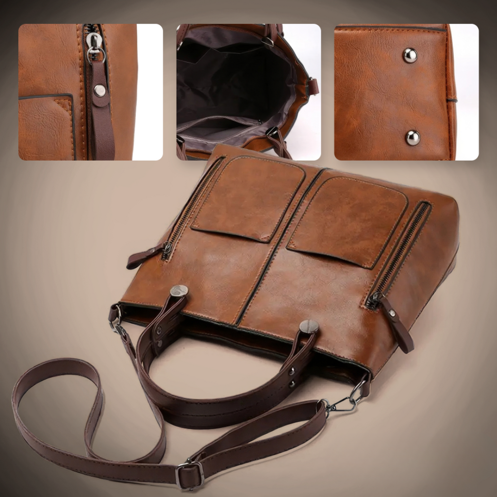 NANCY - TIMELESS ELEGANCE LEATHER SHOULDER BAG
