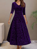 Melisande | Floral Velvet Dress