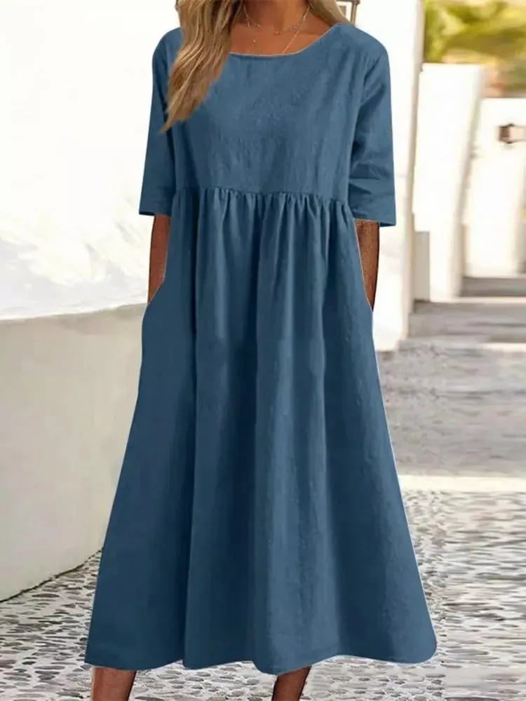 Joan | Elegant Short-Sleeved Dress