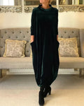 Lisette | Flowy Velvet Maxi Dress
