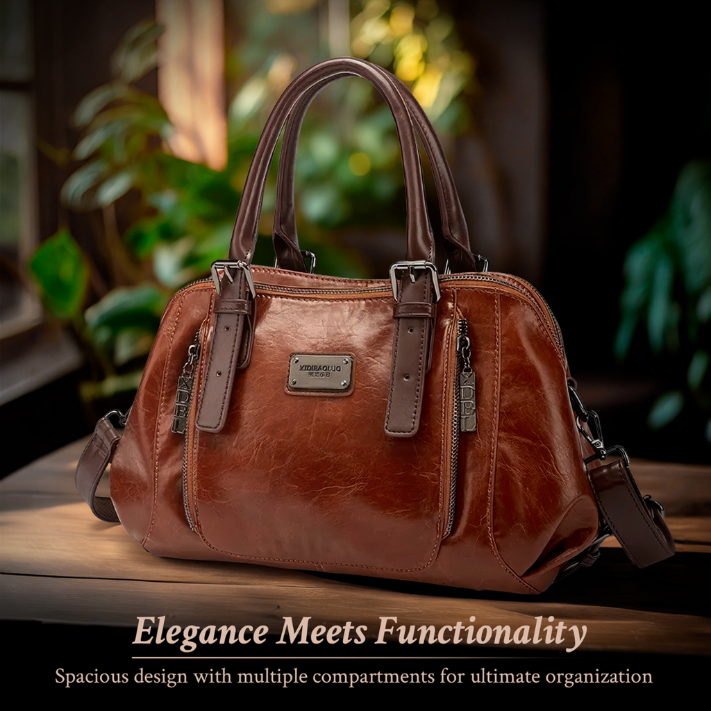 KATHERINE - LUXE STATEMENT LEATHER HANDBAG