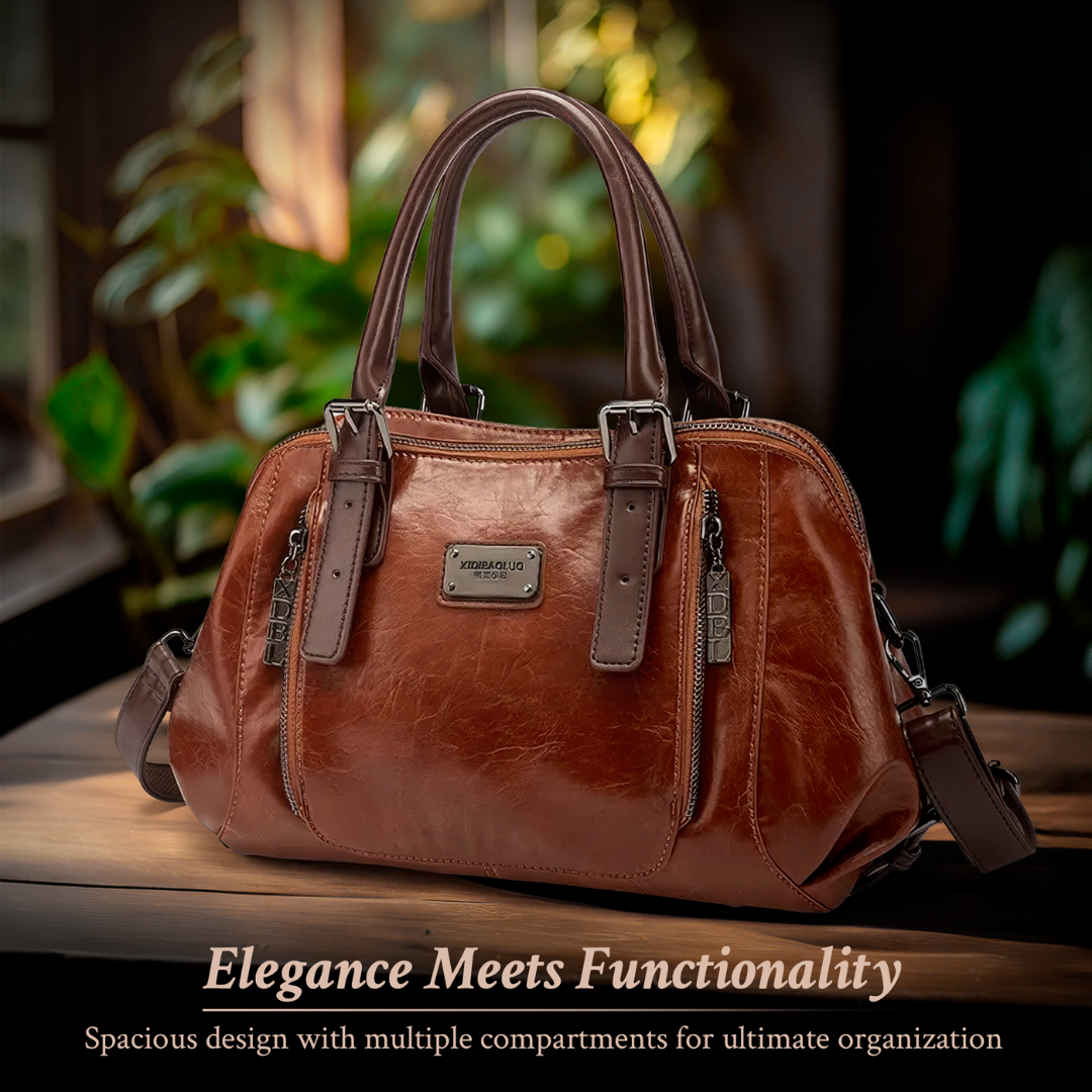 KATHERINE - LUXE STATEMENT LEATHER HANDBAG
