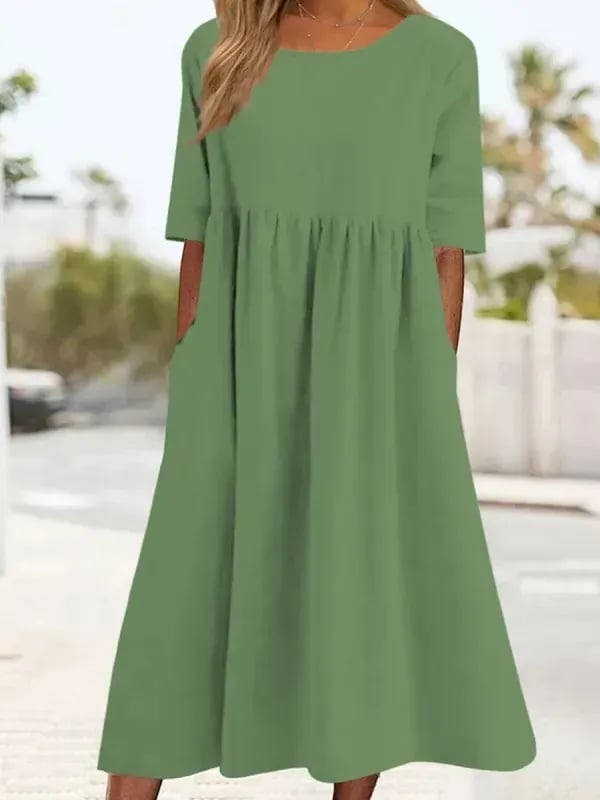 Joan | Elegant Short-Sleeved Dress