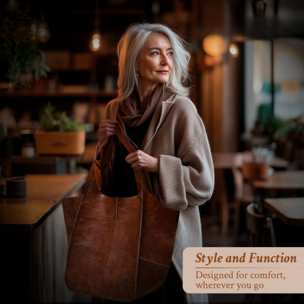 RUTH - TIMELESS ALLURE LEATHER TOTE BAG