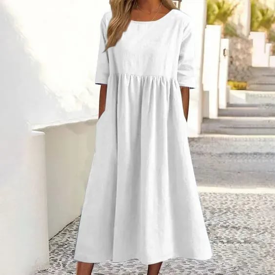 Joan | Elegant Short-Sleeved Dress