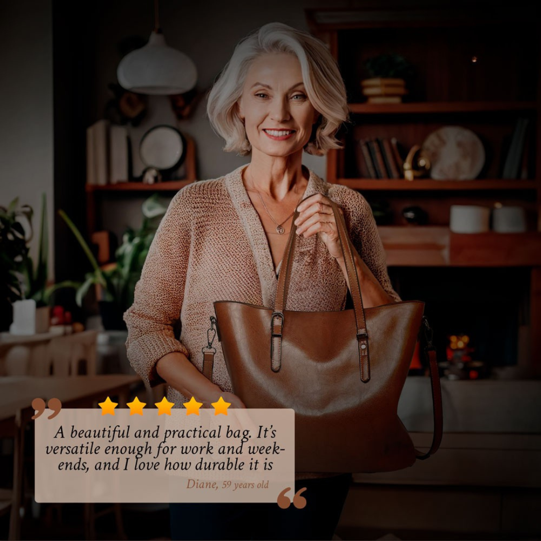 JANE - TIMELESS VINTAGE LEATHER HANDBAG