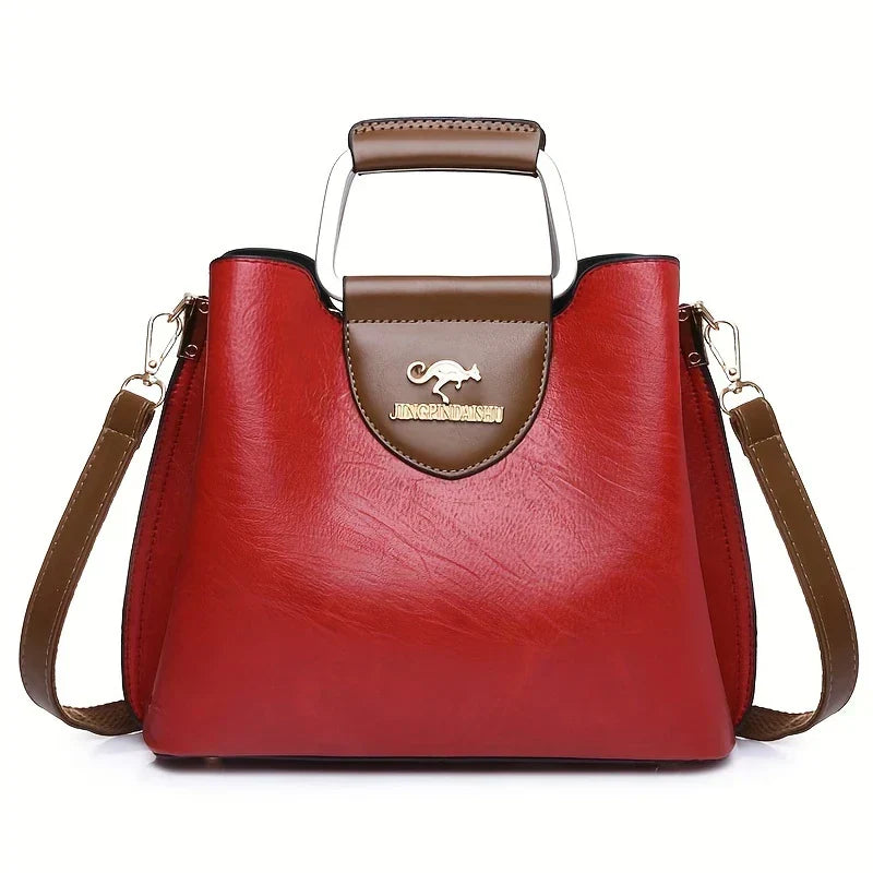 ISABELLA - CHIC LEATHER BUCKET BAG