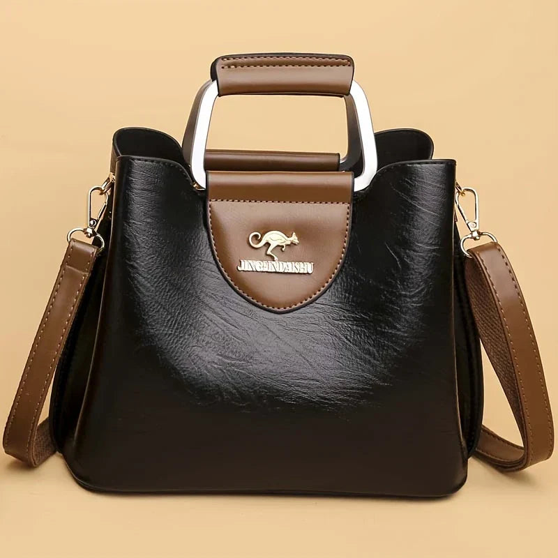ISABELLA - CHIC LEATHER BUCKET BAG