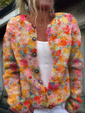 AVELINE | WOMENS VINTAGE KNIT CARDIGAN SWEATER