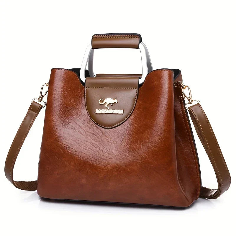 ISABELLA - CHIC LEATHER BUCKET BAG
