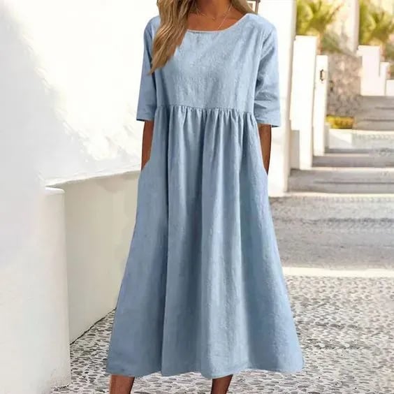 Joan | Elegant Short-Sleeved Dress