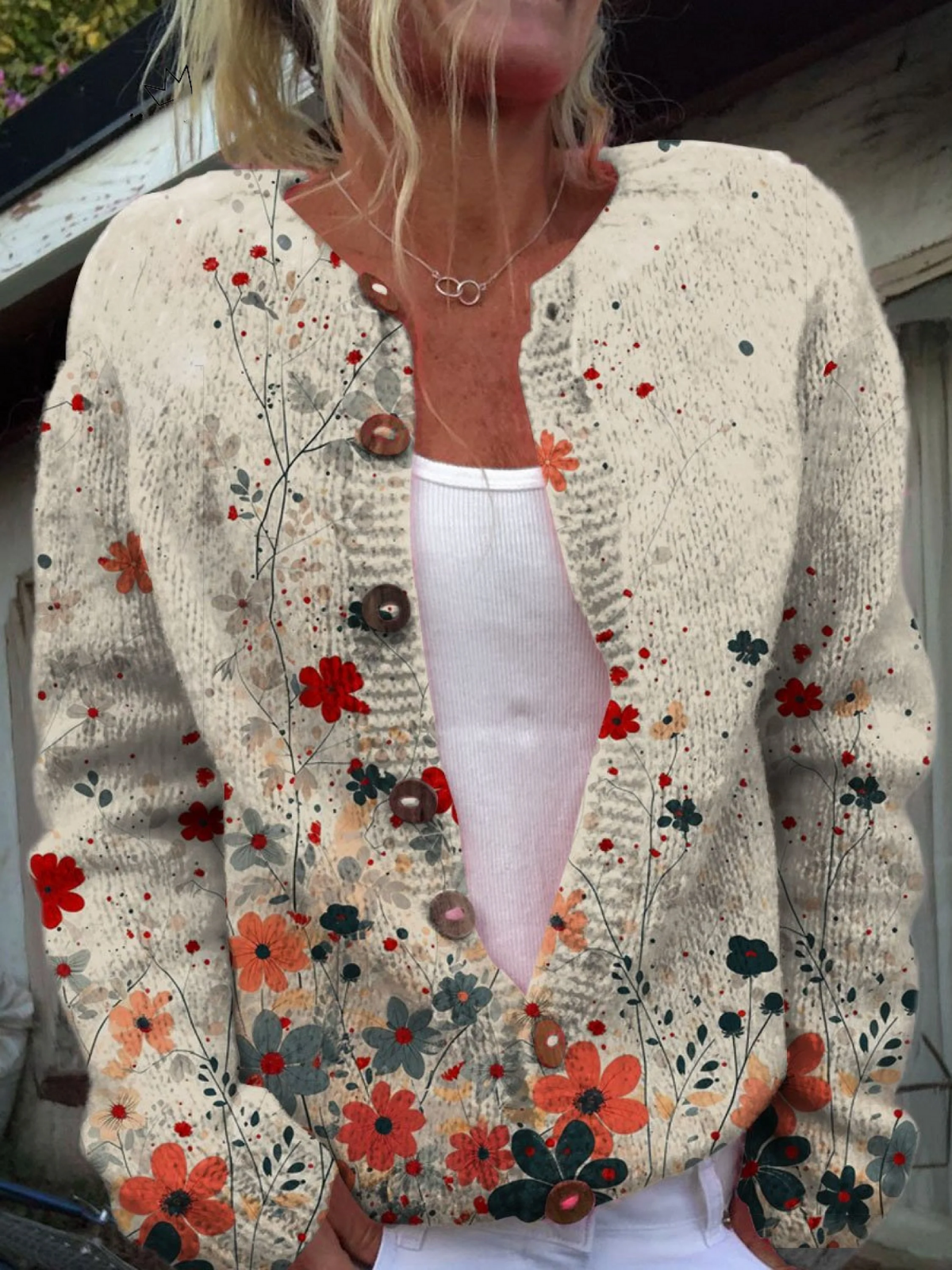 MELIORA | WOMENS VINTAGE KNIT CARDIGAN SWEATER