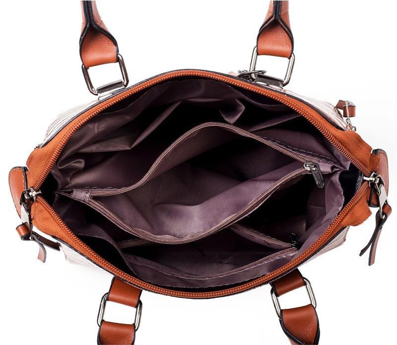 EVELYN - EVERYDAY ELEGANCE 4-PIECE LEATHER BAG SET