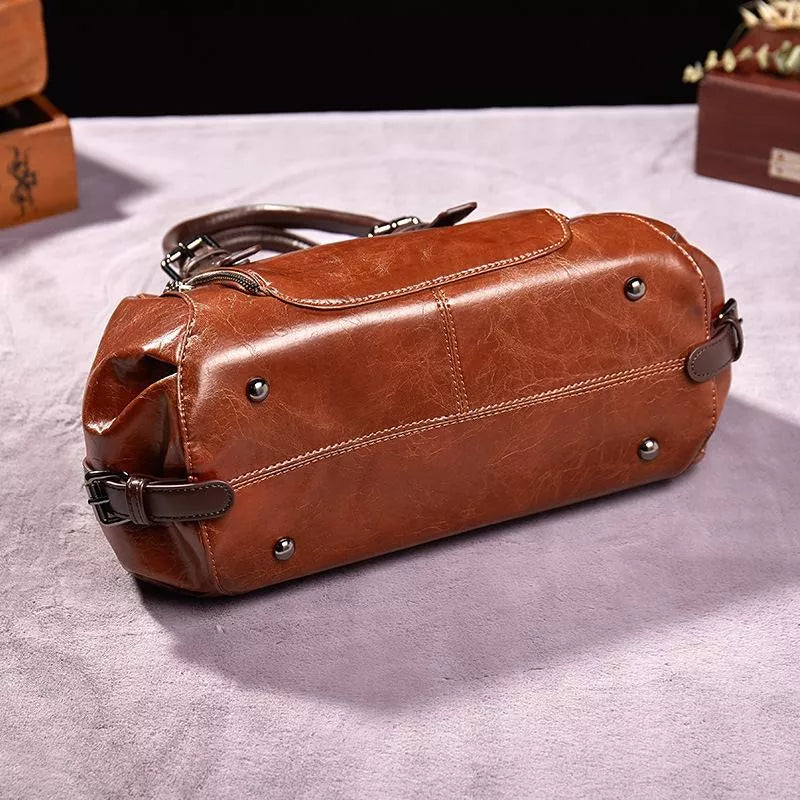 KATHERINE - LUXE STATEMENT LEATHER HANDBAG