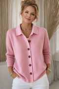 AALIYAH | BUTTON-UP KNIT CARDIGAN WITH COLLAR