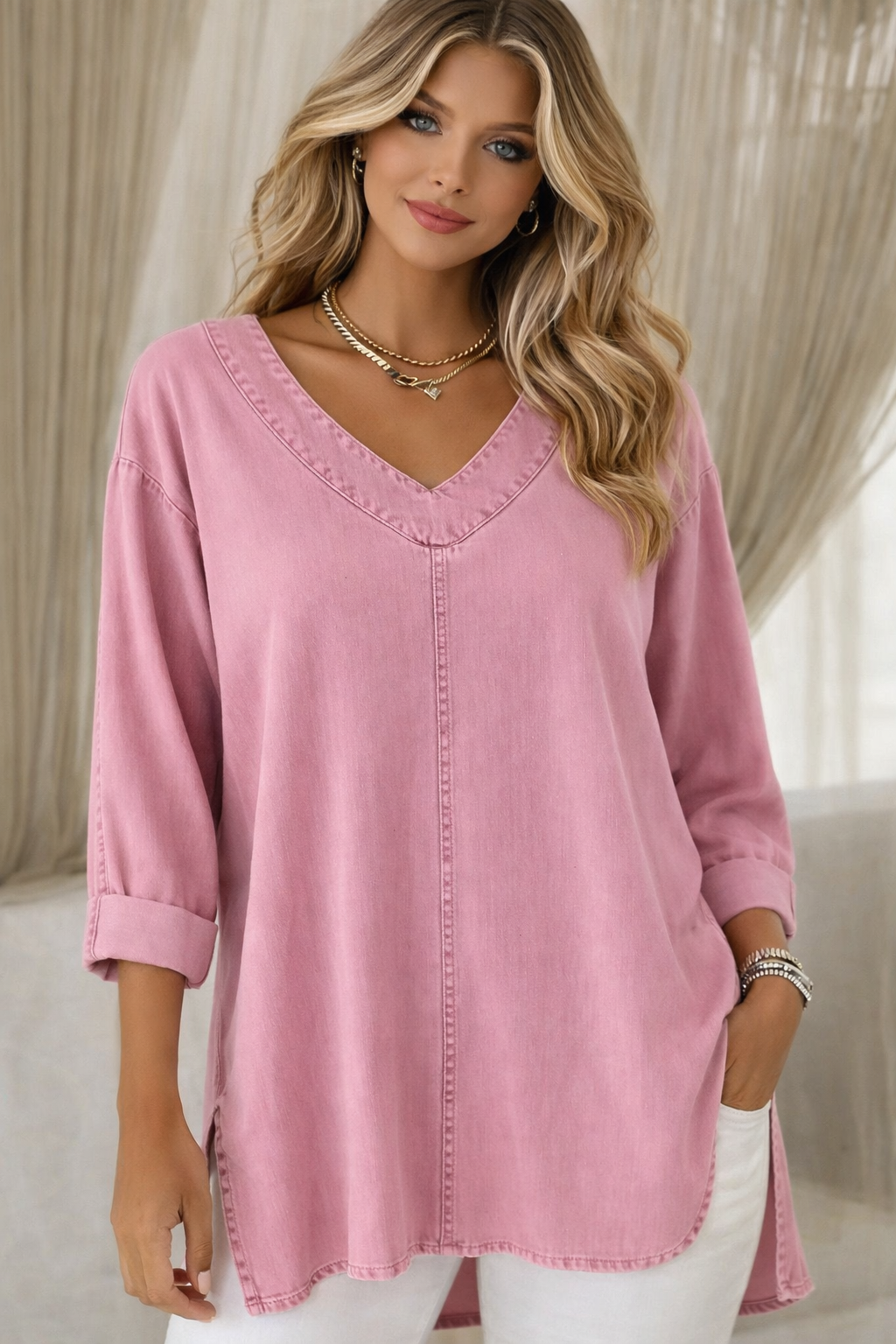 IVY | PINK ELEGANT TUNIC
