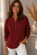 ALYSSA | BUTTON HENLEY TUNIC