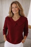 LILLY | RIBBED COLLAR SWEATER