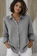HEIDI | STRIPED BUTTON SHIRT