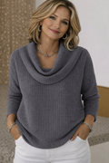 VIOLET | TEXTURED SWEATER WITH COLLAR