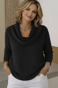 VIOLET | TEXTURED SWEATER WITH COLLAR