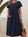 Dorien | Pleated Midi Dress