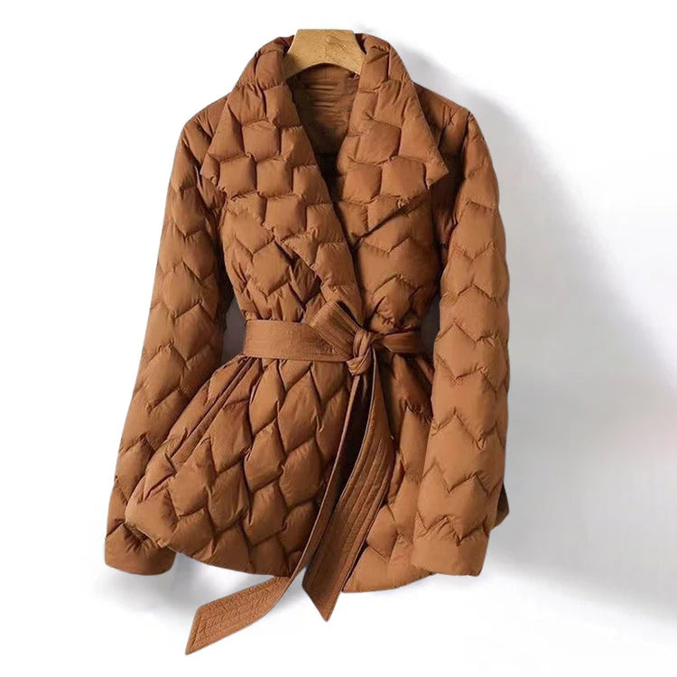 CAMILLE|  QUILTED WRAP COAT