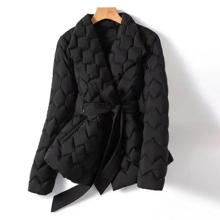 CAMILLE|  QUILTED WRAP COAT
