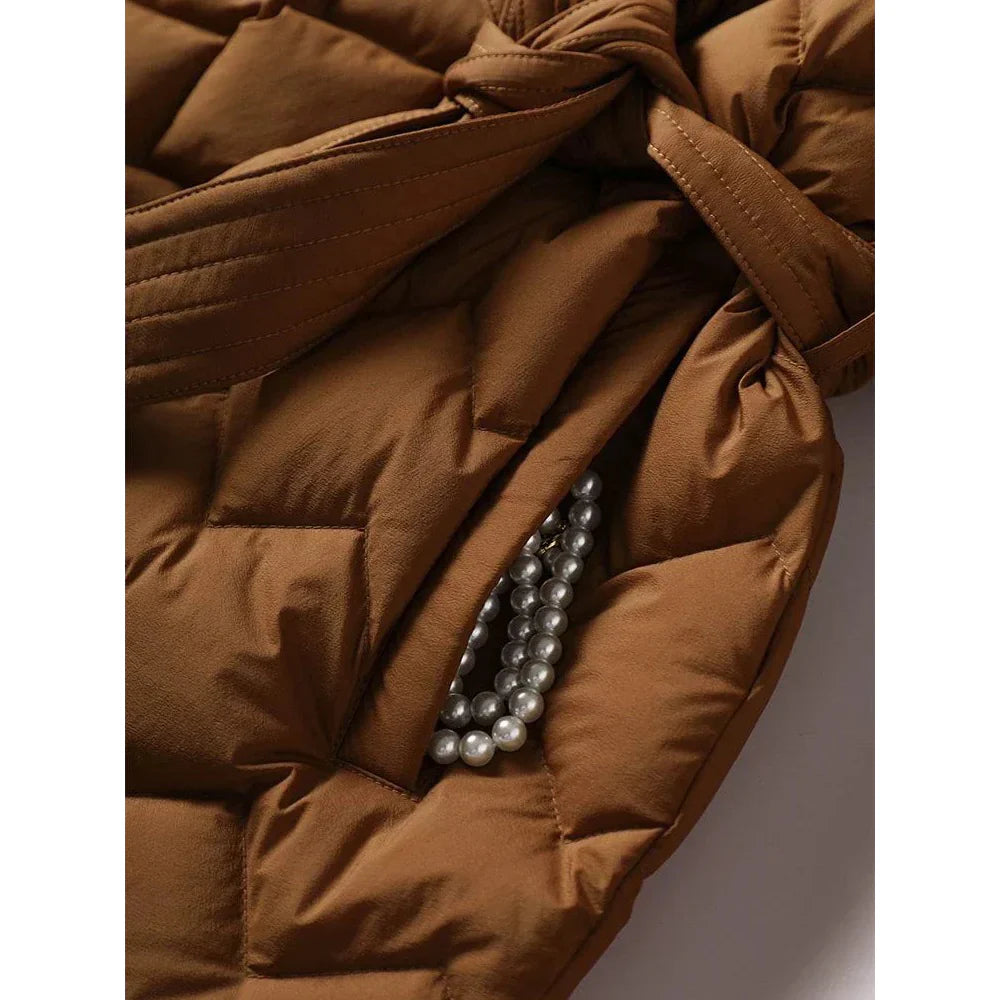 CAMILLE|  QUILTED WRAP COAT