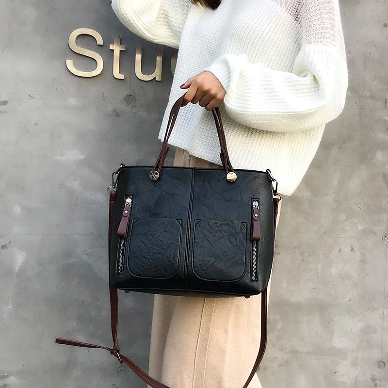 NANCY - TIMELESS ELEGANCE LEATHER SHOULDER BAG