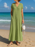 SYBIL | FLOWY BUTTON DRESS