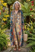 The Klimt Art Print Midi Dress