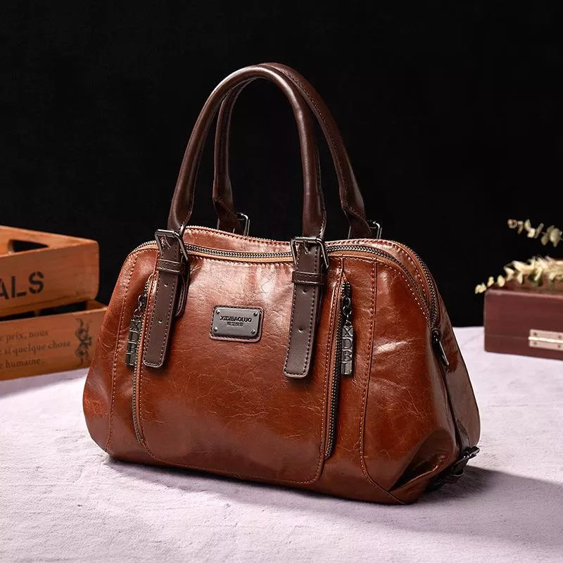 KATHERINE - LUXE STATEMENT LEATHER HANDBAG